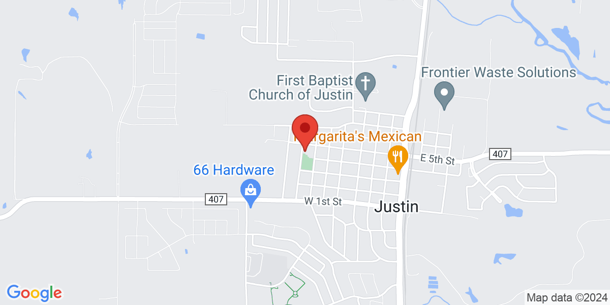 Map of Justin Community Library
